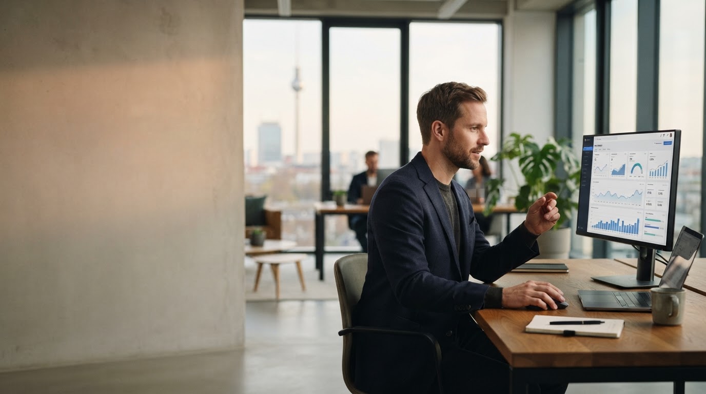 Immediate Edge Platform Dashboard mit prädiktiven Trendlinien und Datenpunkten
